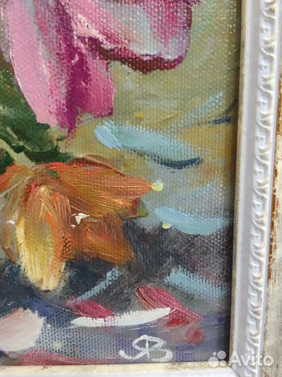 Букет в голубой вазе. Вл. Ящишин