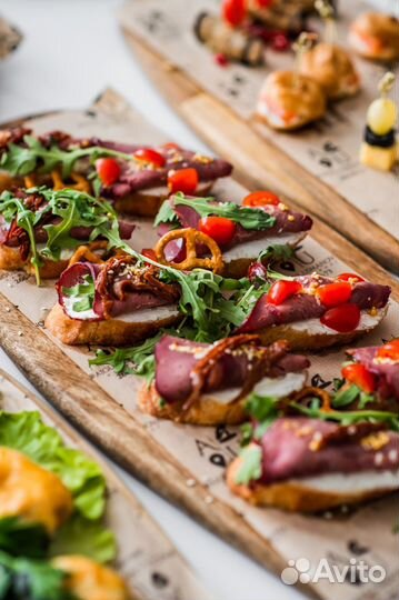 Закуски, нарезки, канапе, фуршет, банкет