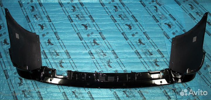 Бампер Ленд Крузер 200 под установку черный 15-21