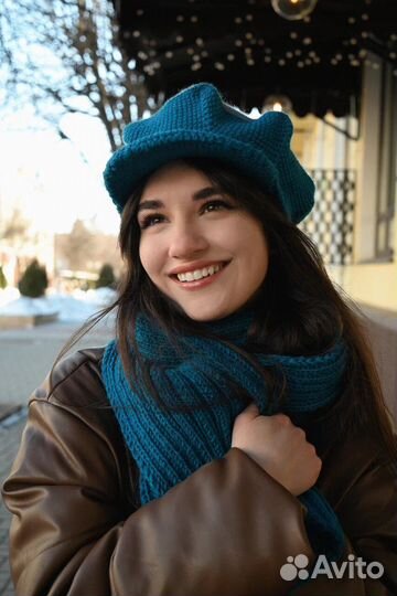 Комплект: кепка плюс шарф