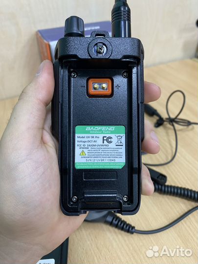 Рация Baofeng UV-9R PRO с тангентой Baofeng