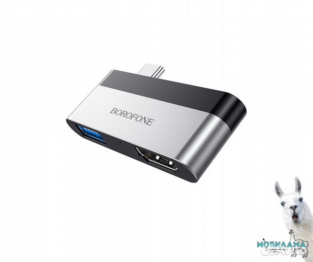 Адаптер Type-C на hdmi + USB3.0 - 