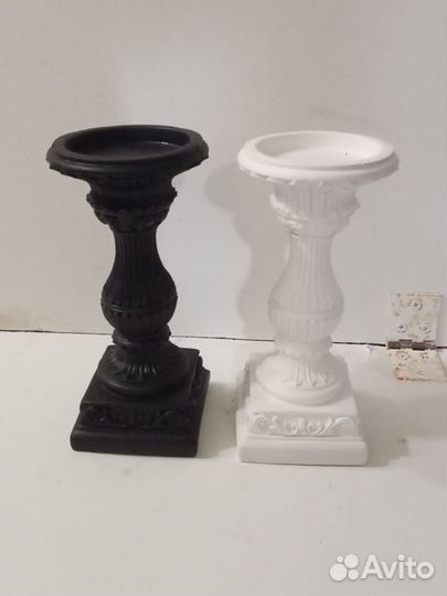 Гипсовый подсвечник