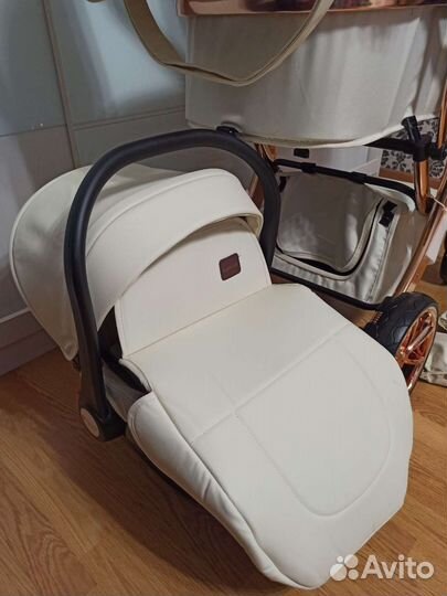 Коляска 3в1 премиум класс эко кожа Luxmom 608