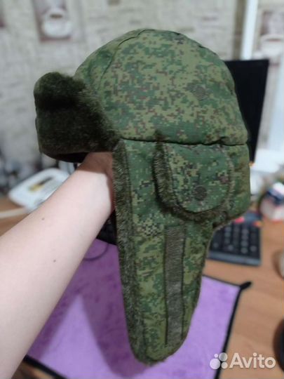 Шапка ушанка военная