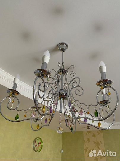 Подвесная люстра Citilux Фиона CL307161 хром