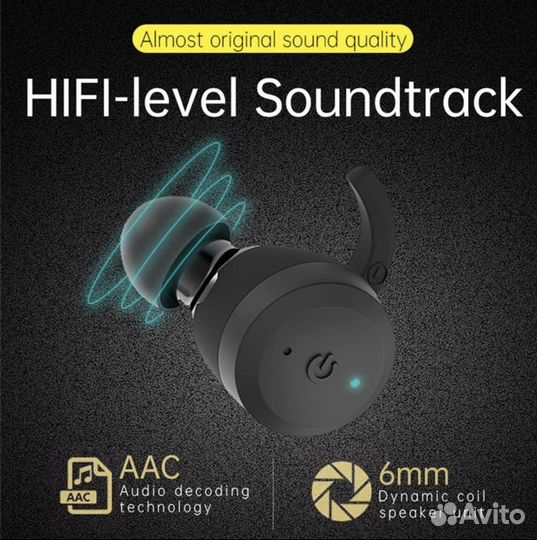 Водонепроницаемые Bluetooth наушники TWS Ipx7