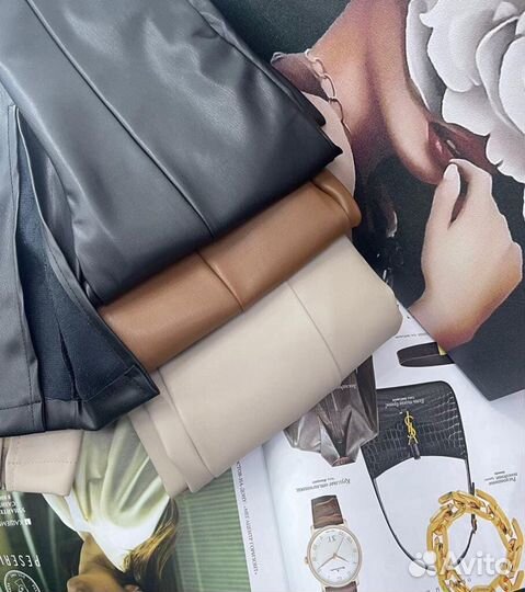 Брюки под кожу