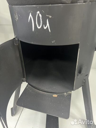 Печь под казан с трубой