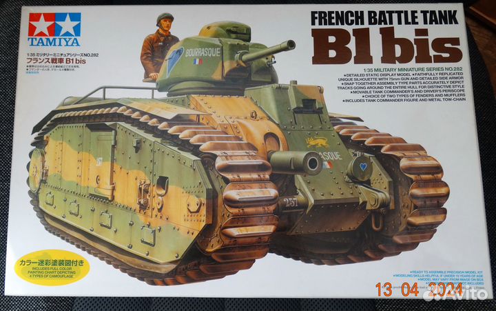 35282 Tamiya 135 Французский танк B1 bis с 75-мм п