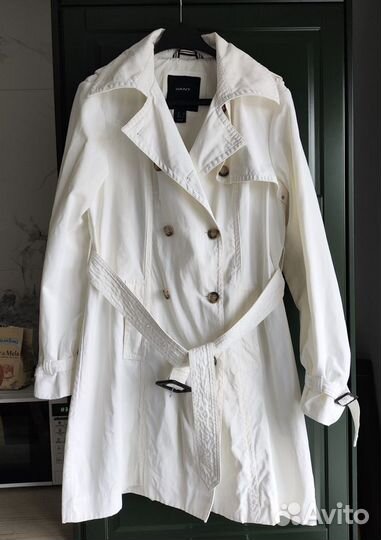 Тренч Gant оригинал белый стильный плащ 46-48