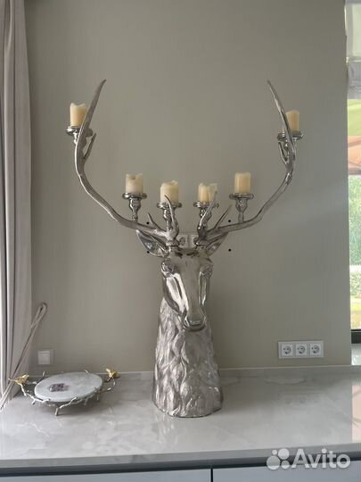 Скульптура. Олень.Подсвечники и канделябры