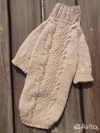 Вязаная кофта для собак мелких пород