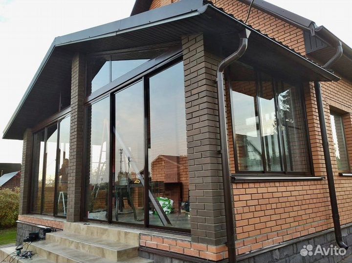 Остекление холодное для террас, веранд, беседок
