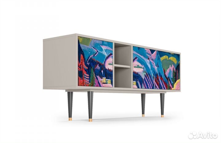 Тв-тумба T5 - Сатин - Davos Winter