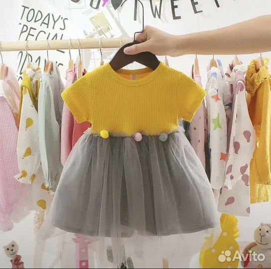 Новые летние платья для девочки 80 86 92