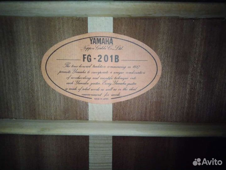 Гитара Yamaha FG-201B, Япония