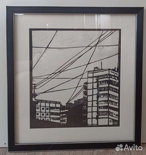 Картина. Линогравюра