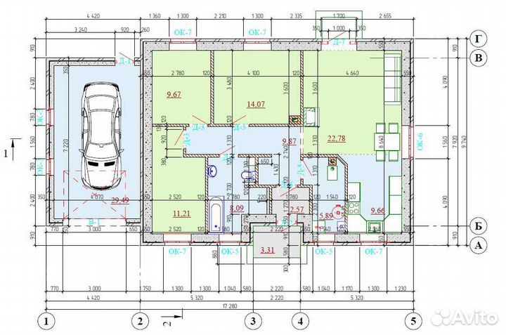 Проект дома 126м2, 56 стр