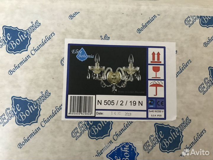 Настенный светильник бра bohemia