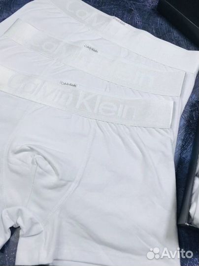 Трусы мужские боксеры calvin klein белые арт.572