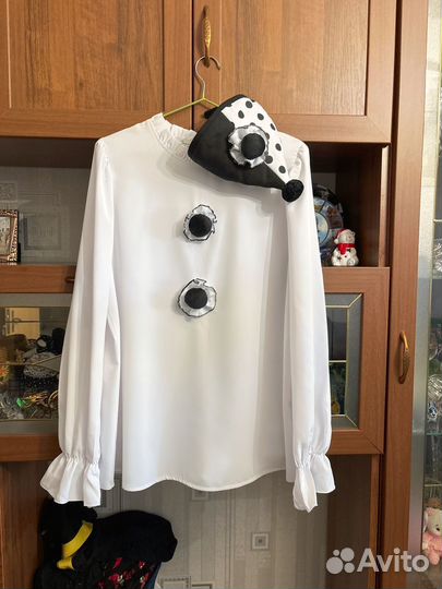 Блузка и колпак Пьеро, бу, 50-52