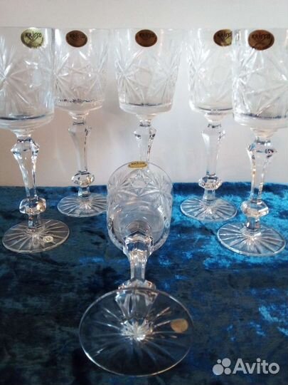 Хрустальные фужеры бокалы Кубок