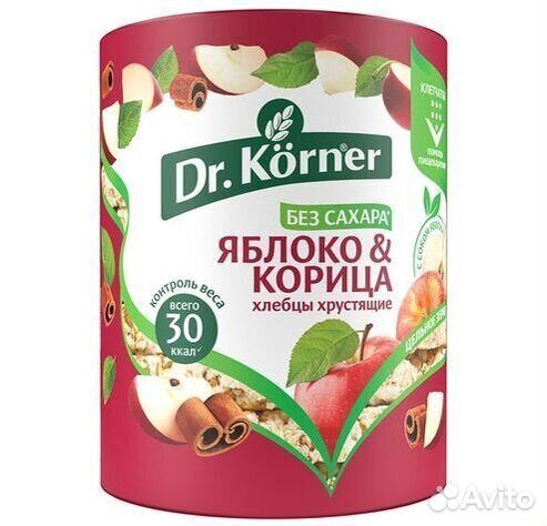 Хлебцы Доктор Корнер (Dr.Korner) яблоко и корица
