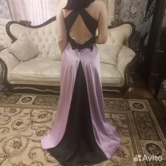 Вечернее платье в пол со шлейфом 46-48
