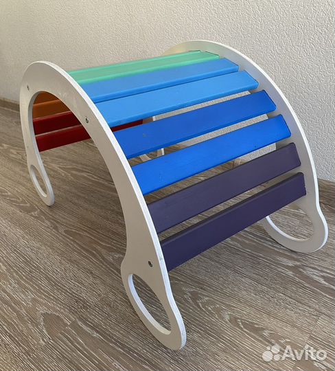 Качалка радуга пиклера монтессори мостик