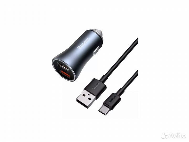 Автомобильное зарядное устройство Baseus U+U 40W