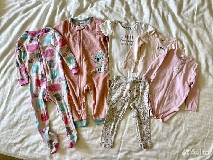 Вещи Carters Картерс пакетом на девочку 12М