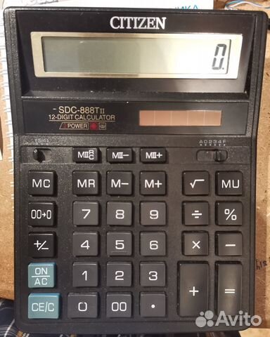 Бухгалтерский калькулятор citizen SDC-888TII