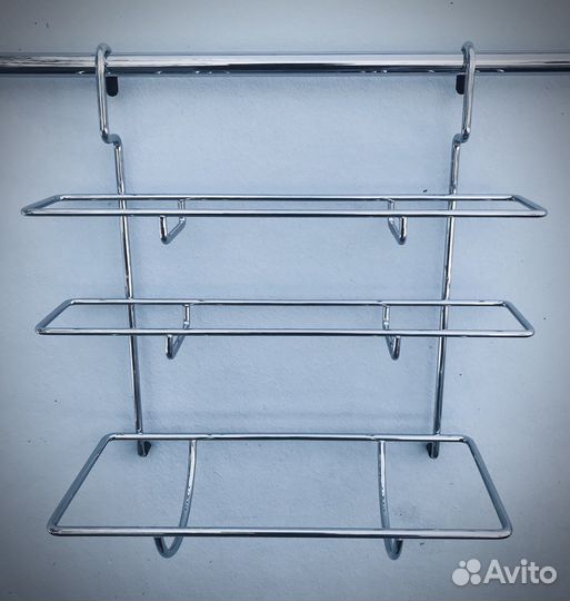 Полки для рейлинга хром глянец