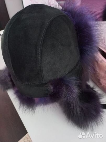 Шапка зимняя меховая женская песец
