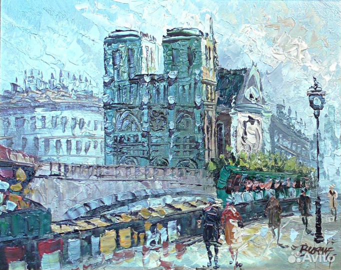 Импрессионизм.Нотр-Дам де Пари.Франция.Картина