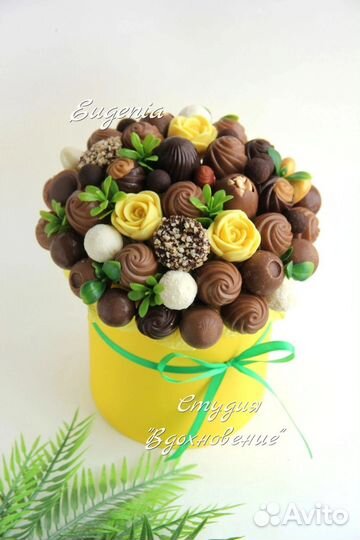 Сладкие букеты из конфет