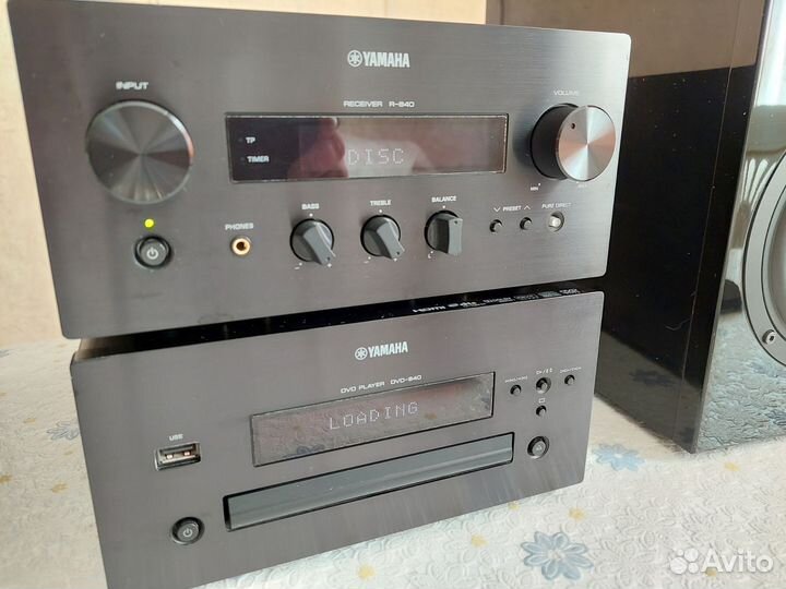 Музыкальный центр yamaha R-840,DVD-840