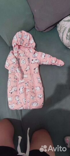 Зимний комбинезон для девочки 68 74