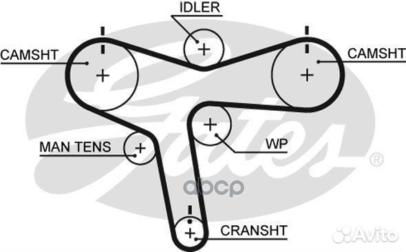77177x30 Ремень грм 5515XS Gates