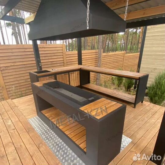 Беседка для дома и сада в стиле лофт, хай тек