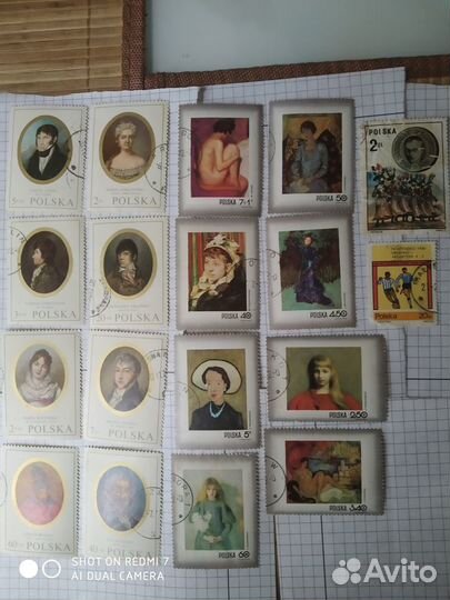 Зарубежные марки ГДР, польша и т. д