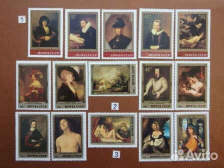 Почтовые марки. Сказки, эпос, живопись