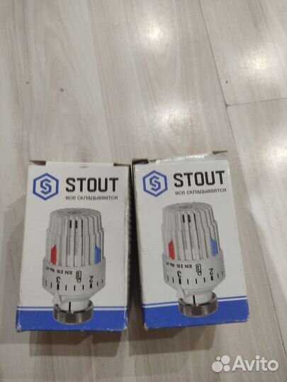 Клапан (вентиль) термостатический угловой Stout
