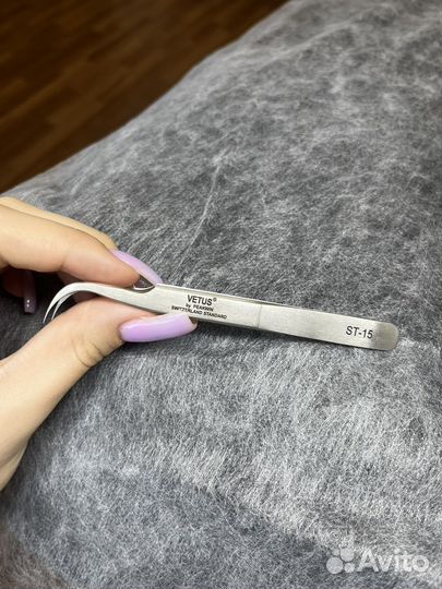 Пинцет для наращивания ресниц