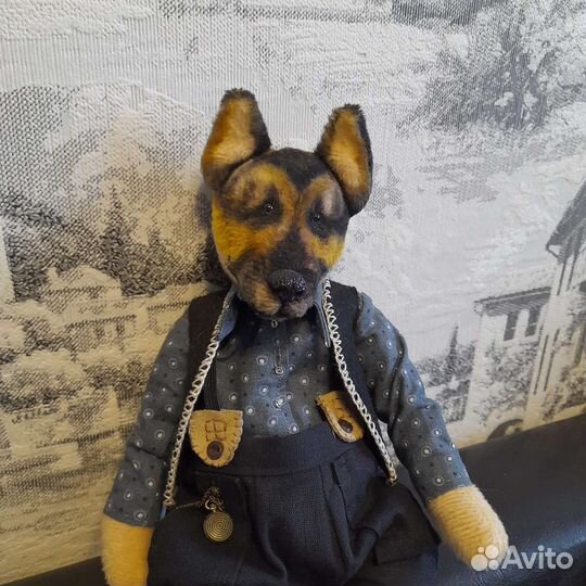 Немецкая овчарка Тедди игрушка