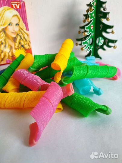 Бигуди мягкие гибкие пластиковые 18 шт