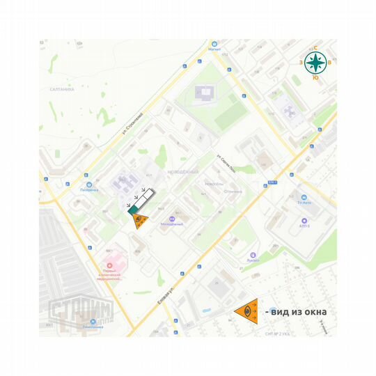 Квартира-студия, 26,2 м², 5/9 эт.
