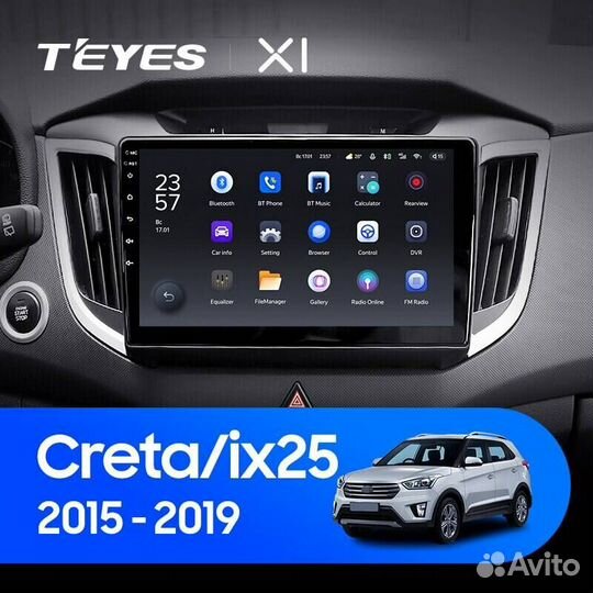 Магнитола для Hyundai Creta Teyes X1 4G 8 ядер