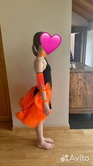 Костюм для бальных танцев девочке 150-156 ю-1